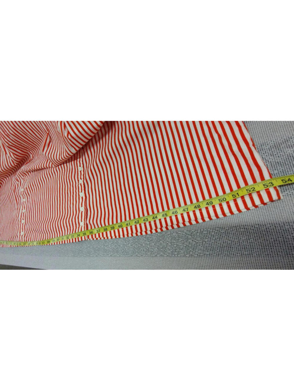 Vintage 80s does 1910s Edwardian Era Red Stripes Skirt S Cotton Hasting & Smith - Picture 16 of 17